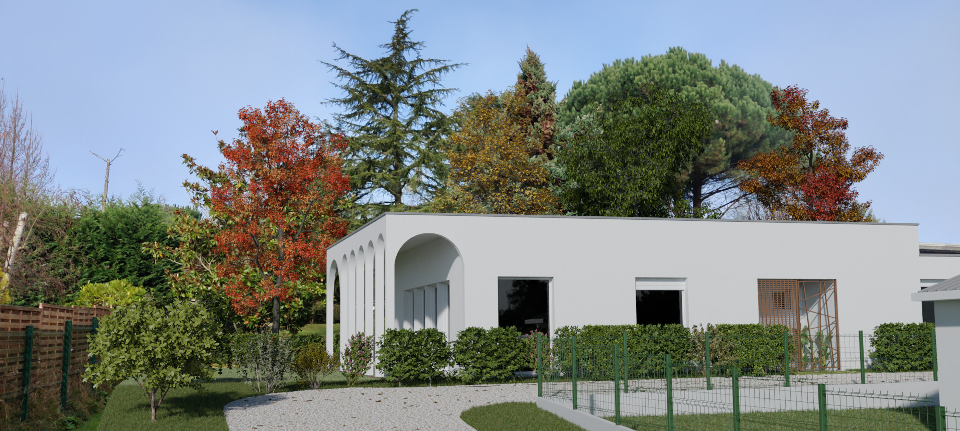 Villa contemporaine créée par Gustave Mambo architecte