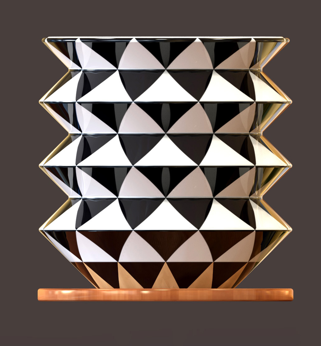 Design d'une tasse à café par Gustave Mambo