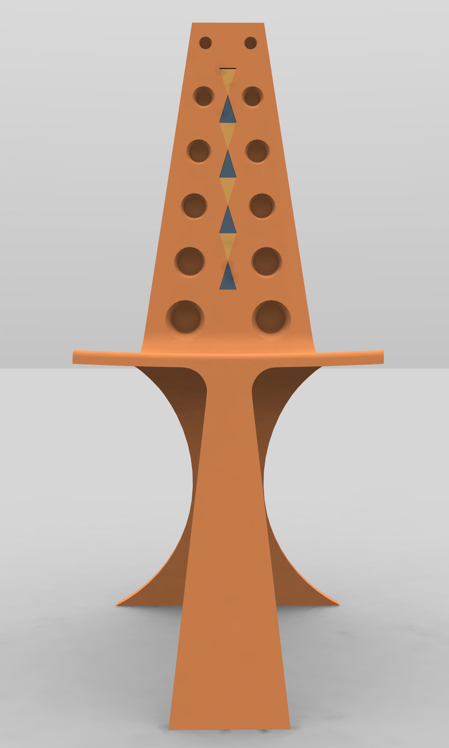 Chaise Awalé designée par Gustave Mambo