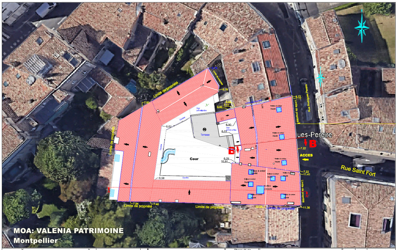 Plan de masse réhabilitation de 20 logements par Gustave Mambo